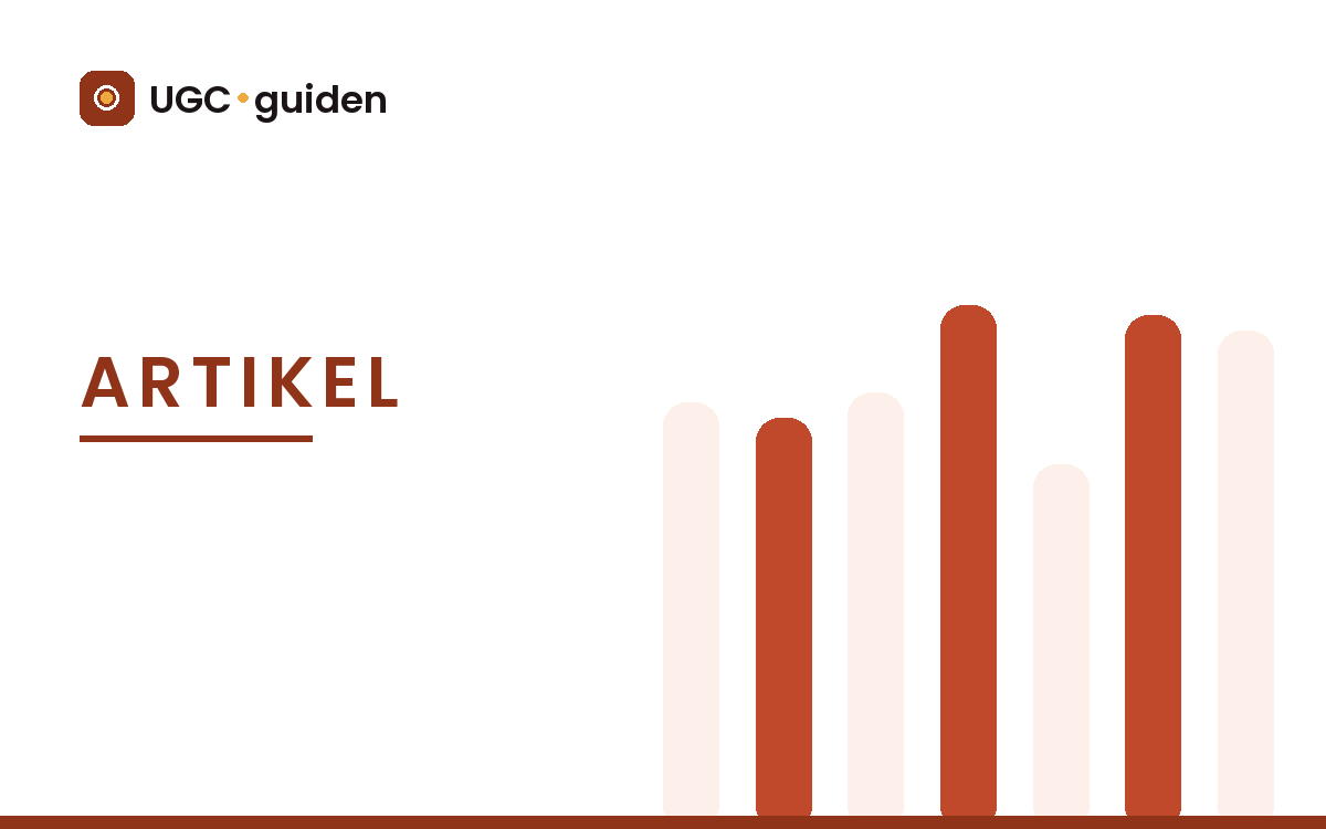 Grafiskt omslag i UGC-guidens färger med ordet Nyheter